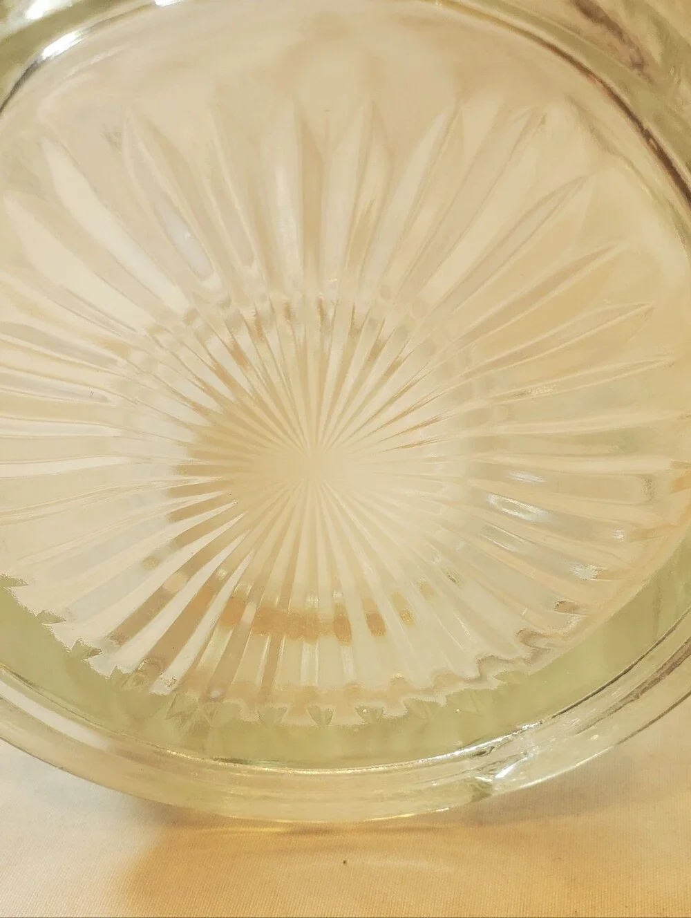 Depression Glass Vtg Clear Glass Panel Pitcher - Classic Beverage Server Ice Lip